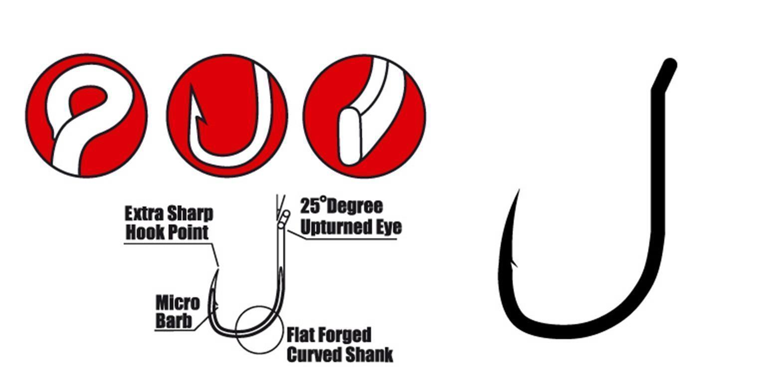 Gamakatsu G-Carp Wide Gap Super Hook; Gr. 6; 10 Stück