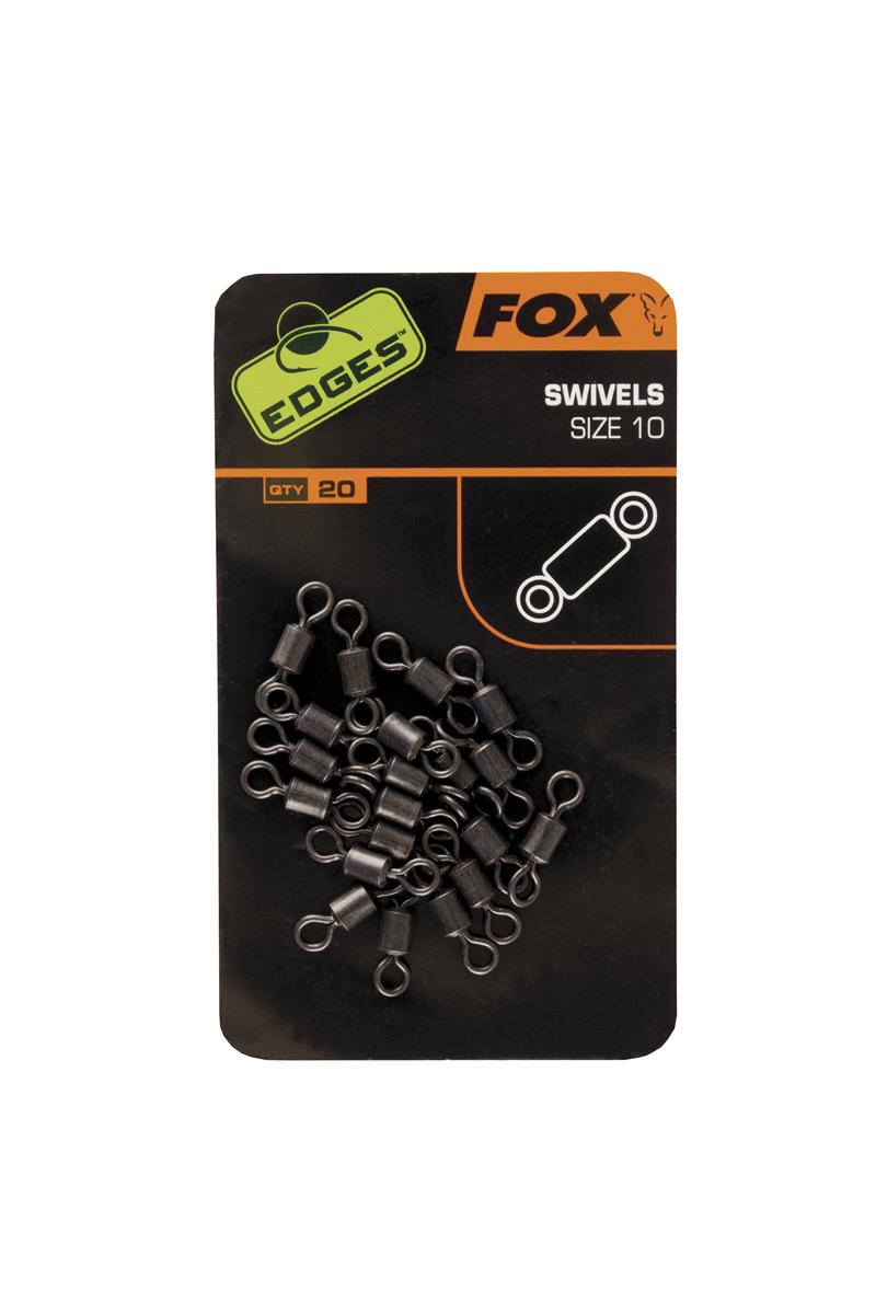 Fox EDGES™ Swivels; Gr. 10; 20 Stück