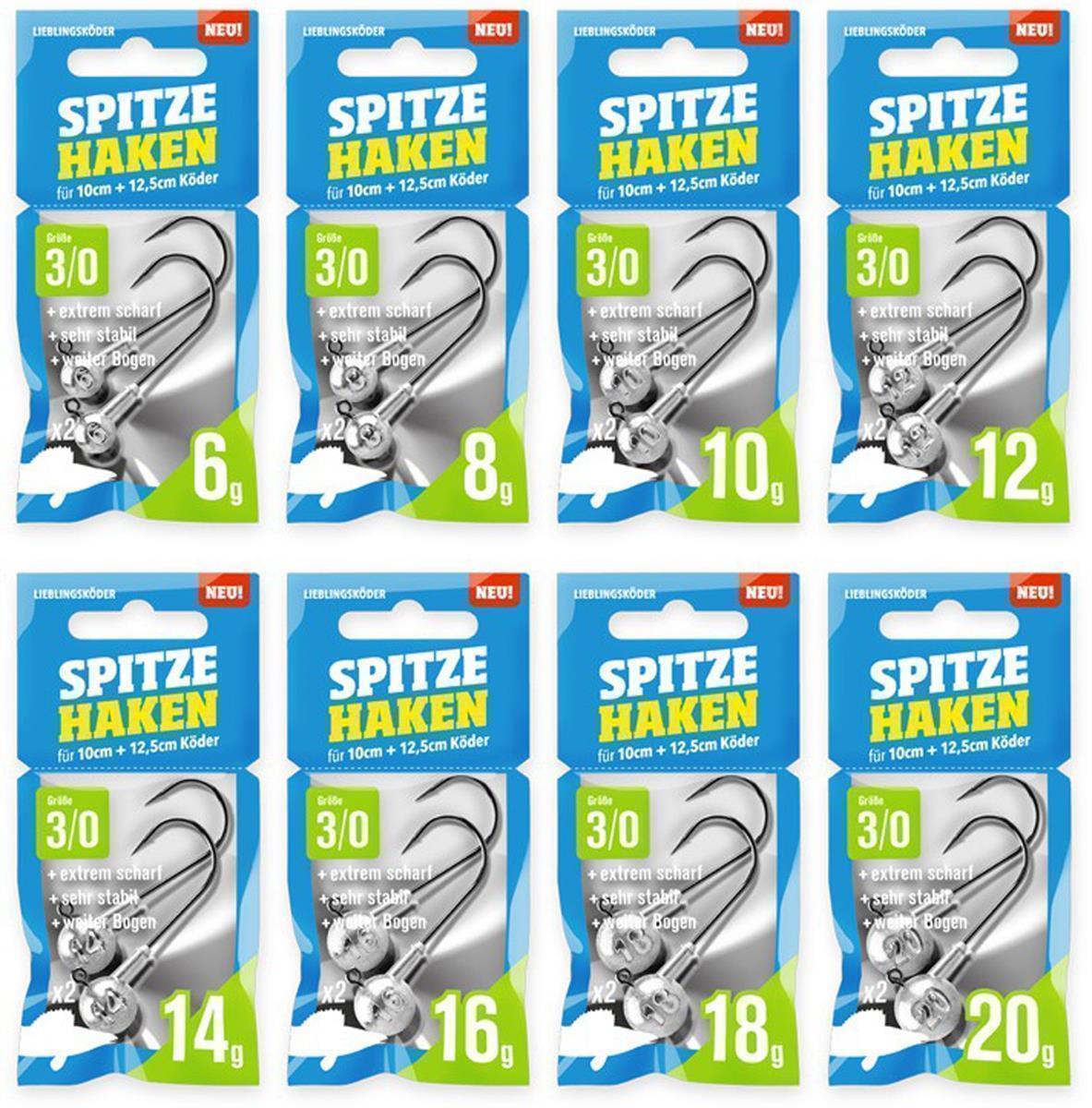 Lieblingsköder Spitze Haken; Größe 3/0; 6 Gramm