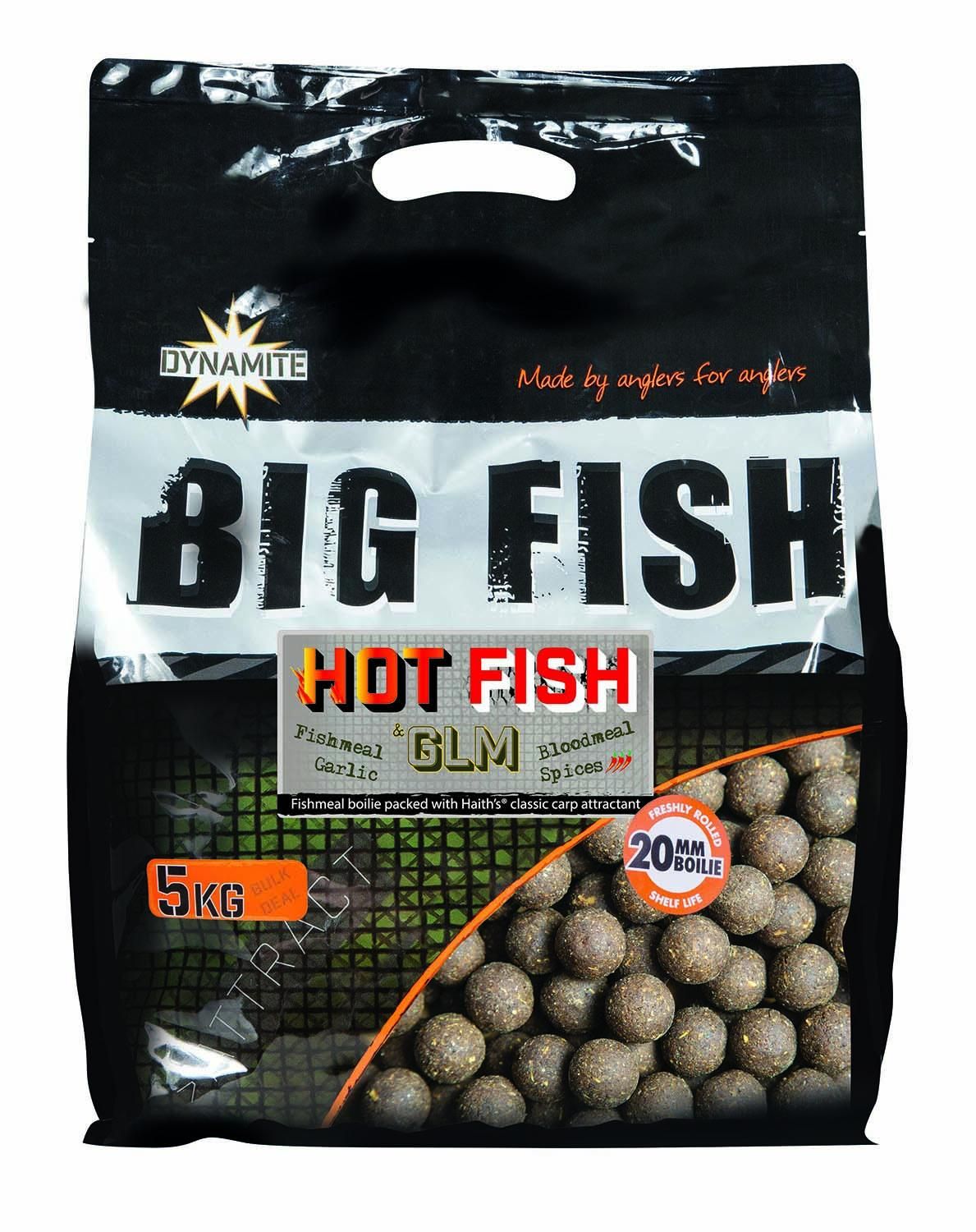 Dynamite Baits Big Fish Hot Fish GLM Boilies 5 Kilo 20 mm
