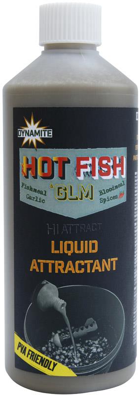 Dynamite Baits Liquid Attraction Hot Fish Glm; 500 Ml