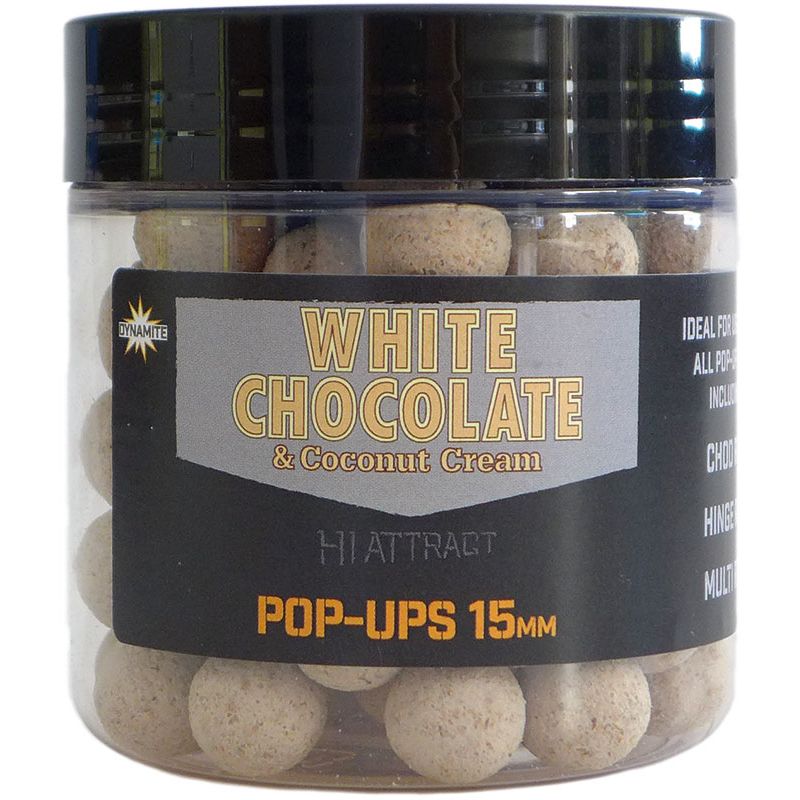Dynamite Baits Popups White Chocolate; 15 Mm