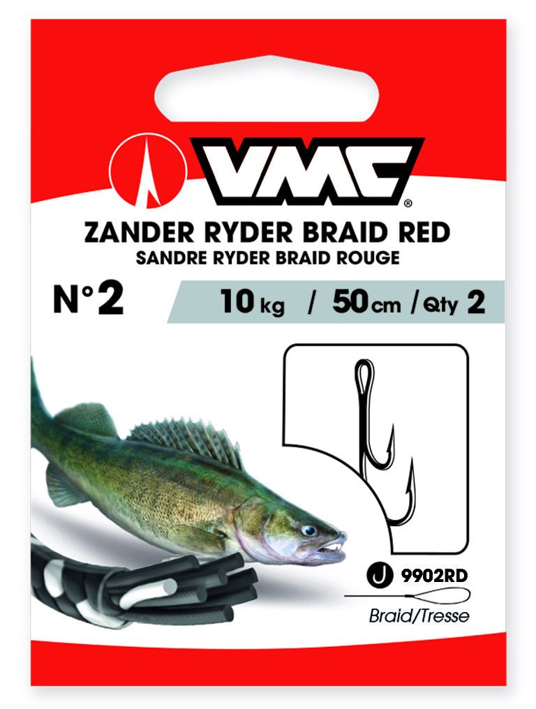 VMC Zander Ryder geflochten Nickel 50 cm # 2 / 10 kg