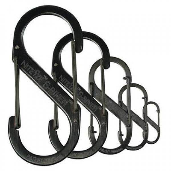 Nite Ize S-Biner - Stahl Gr. 1 - schwarz - 2 Stück Nite Ize S-Biner - Stahl Gr. 1 - schwarz - 2 Stück