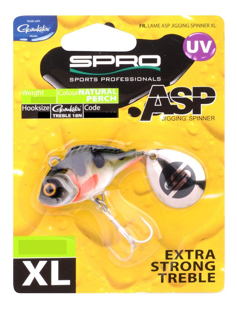 Spro ASP Spinner UV XL; 50 gr.; Natural Perch