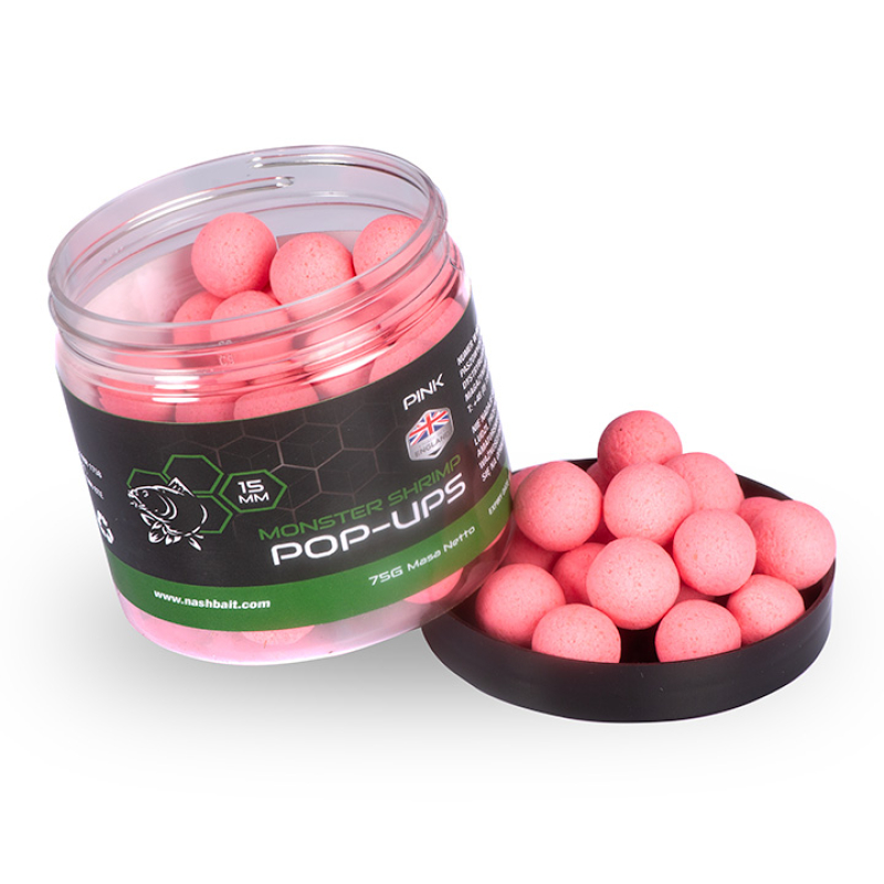 NashBait Monster Shrimp Pop-Ups # 15 mm Pink