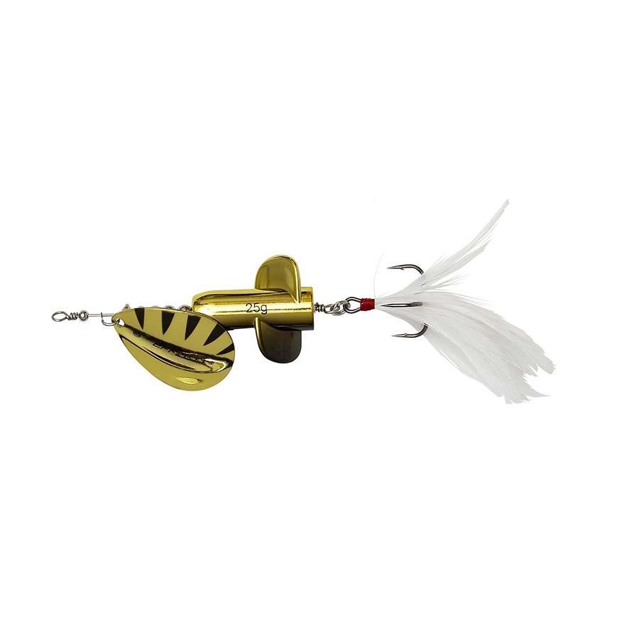 DAM EFFZETT® RATTLIN’ SPINNERS; Gold; Gr. 5; 11 cm; 18 gr.