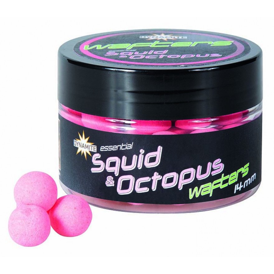Dynamite Baits Fluoro Wafters; Squid & Octopus; 14 Mm