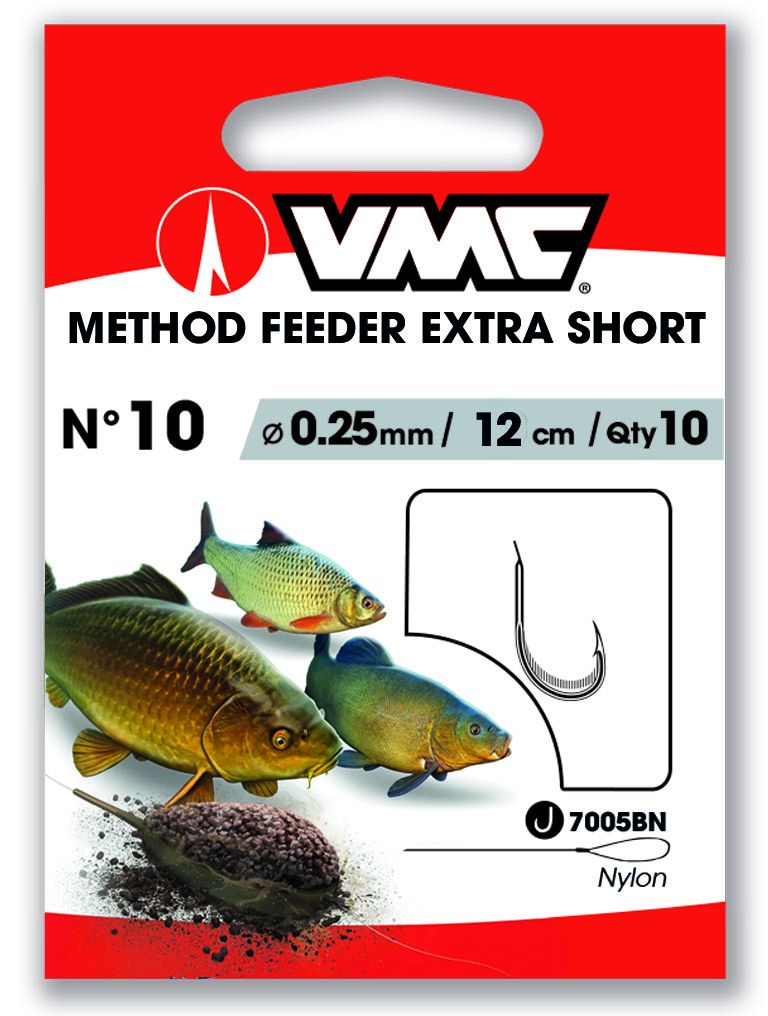 VMC Method Feeder Extra Short Brüniert 12 cm # 10 / 0,25 mm