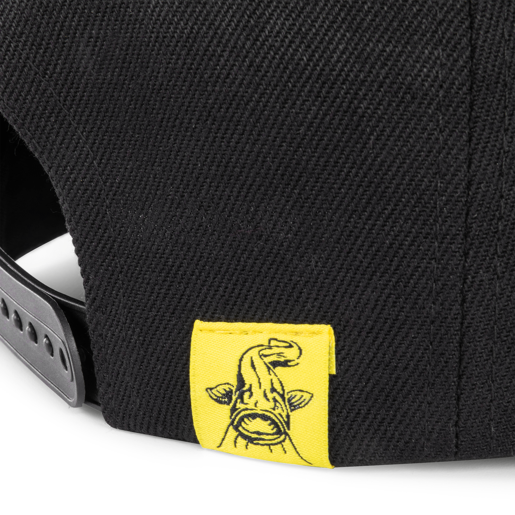 Black Cat Flat Peak Cap