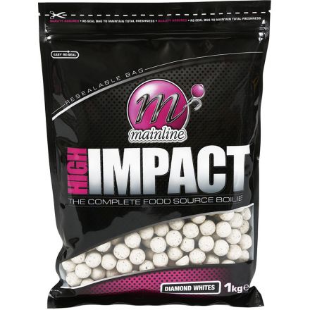 Mainline High Impact Boilies Diamond Whites; 20mm; 1kg