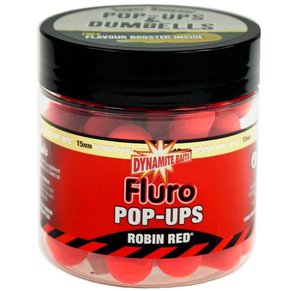 Dynamite Baits Fluoro Pop-Up´S; Robin Red; 15 Mm