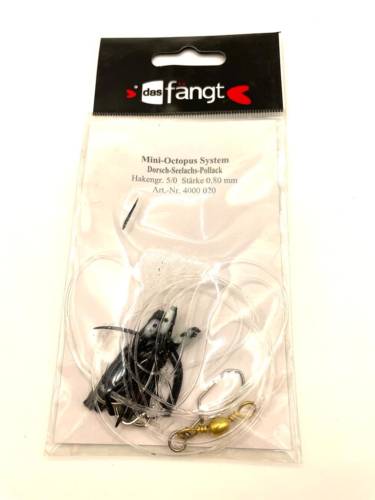 Das Fängt Mini Octopus System  5/0  0,80 mm  schwarz