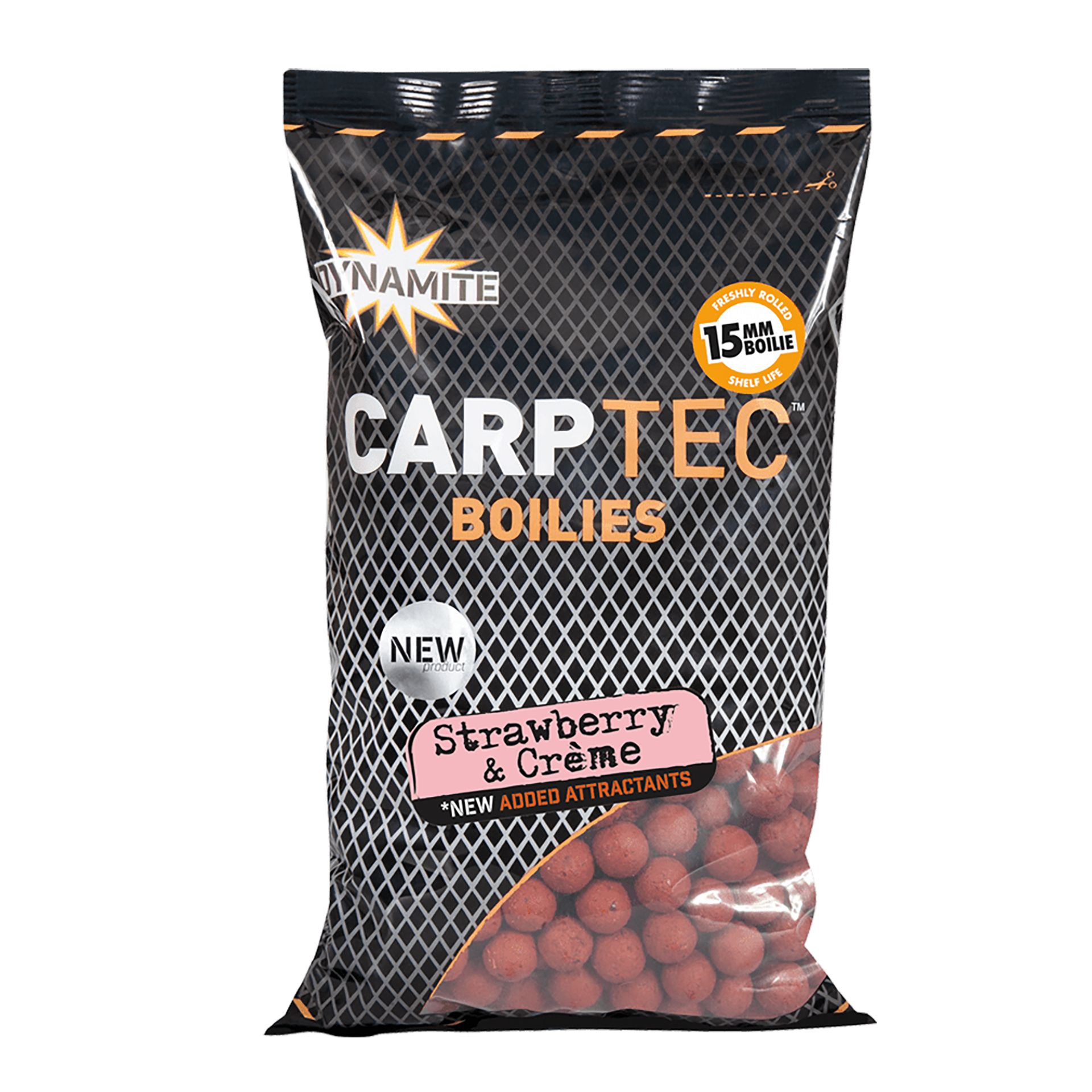 Dynamite Baits Carptec Boilies Strawberry & Creme 15 mm