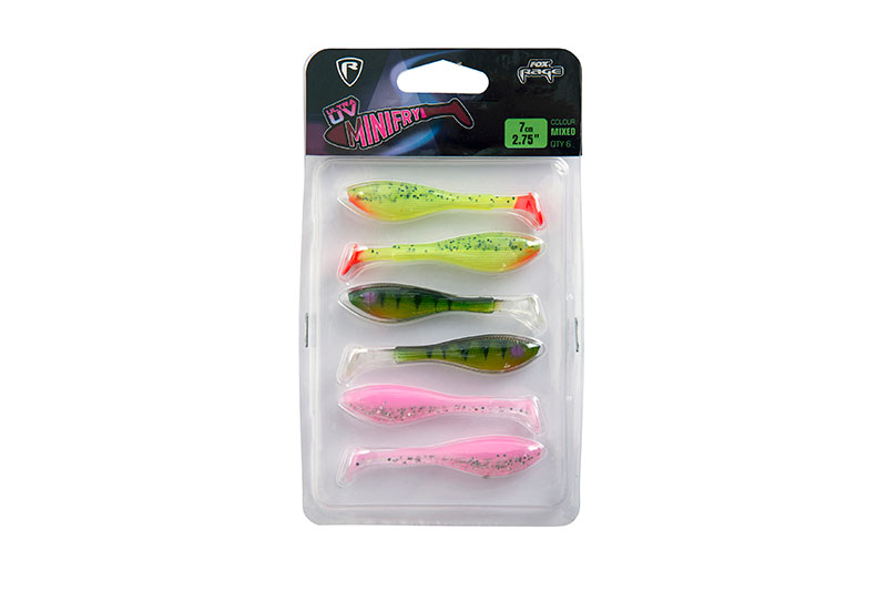 Fox Rage UV Micro Mini Fry; Mixed Colors; Qty. 6