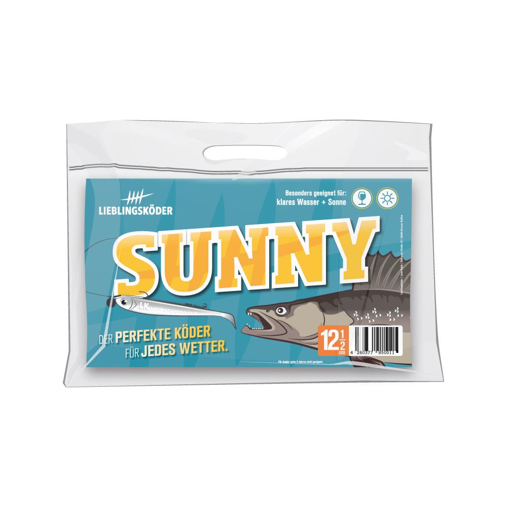 Lieblingsköder Sunny; 12,5 cm; 4 Stück; klares Wasser und Sonne