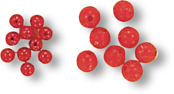 Zebco Stopperperlen; 6 mm; 25 Stück; Rot