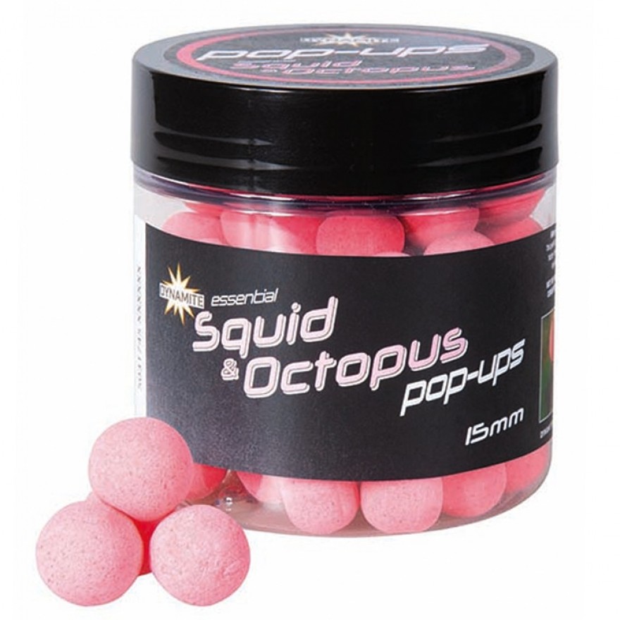 Dynamite Baits Fluoro Pop-Up´S; Squid & Octopus; 15 Mm