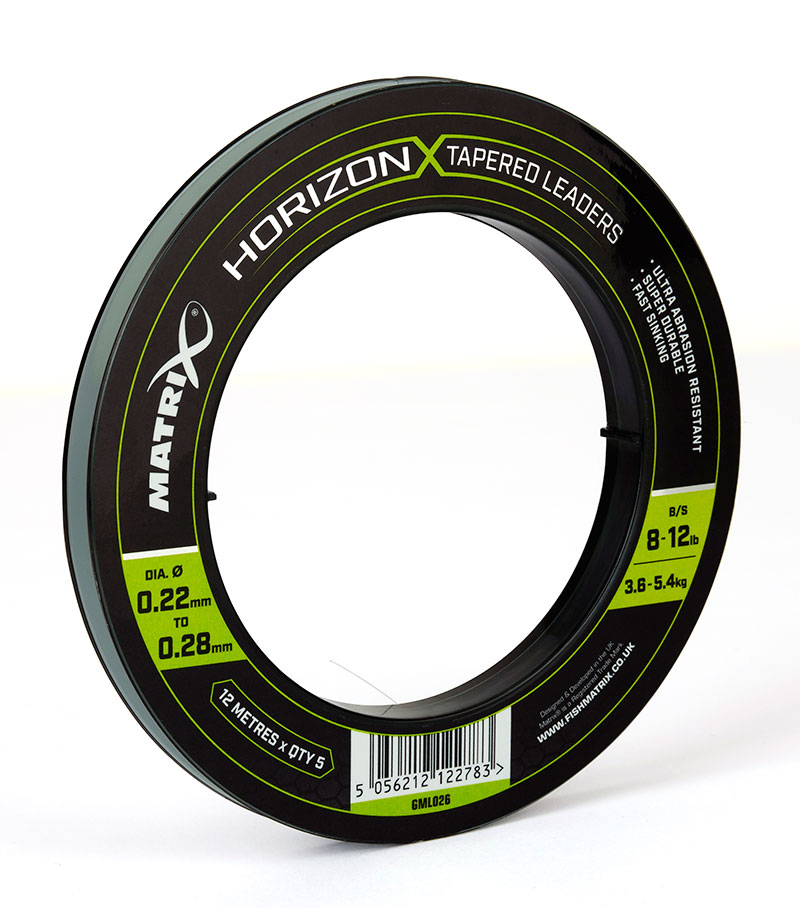 Matrix Horizon® X Tapered Leaders 0,22 mm auf 0,28 mm