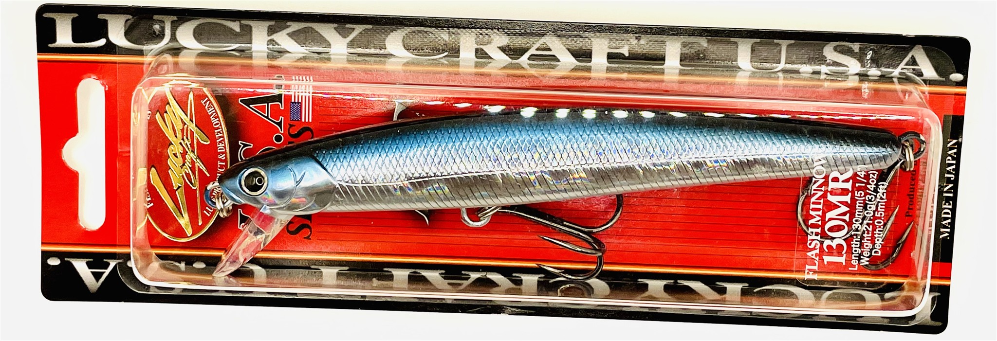 Lucky Craft Flash Minnow 130 MR 130 mm, 21 g, 0,5 m, Aurora Black