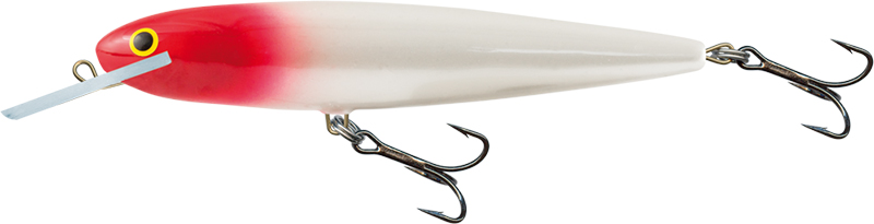 Salmo White Fish Limited Edition 13cm Deeper Runner (DR) Red Head