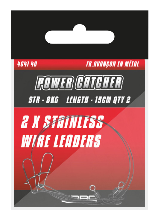 Spro Power Catcher Stainless Steel Leader; 8 kg; 15 cm; 2 Stück