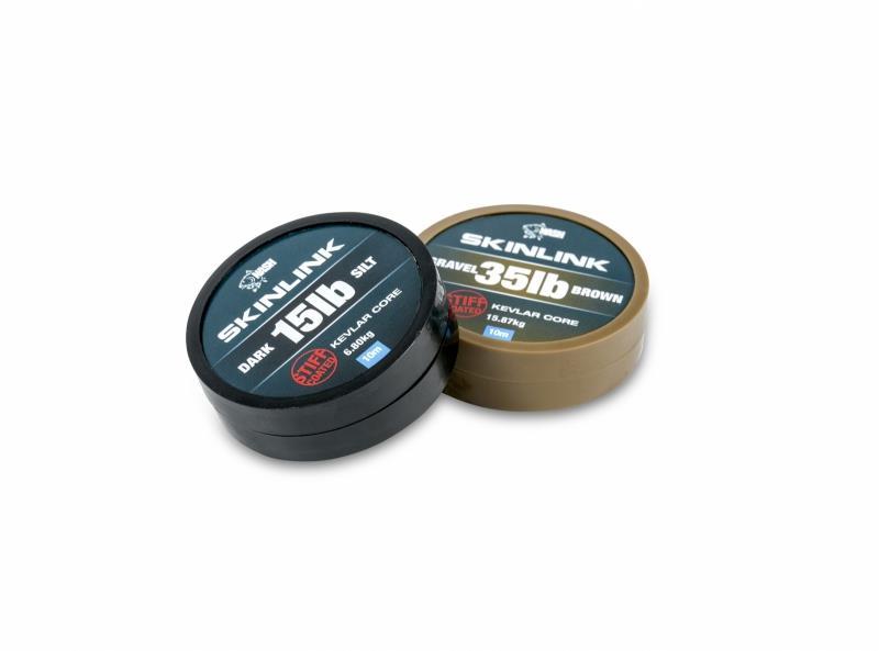 Nash Skinlink Stiff Coated Gravel Brown; 20 lb; 10 m