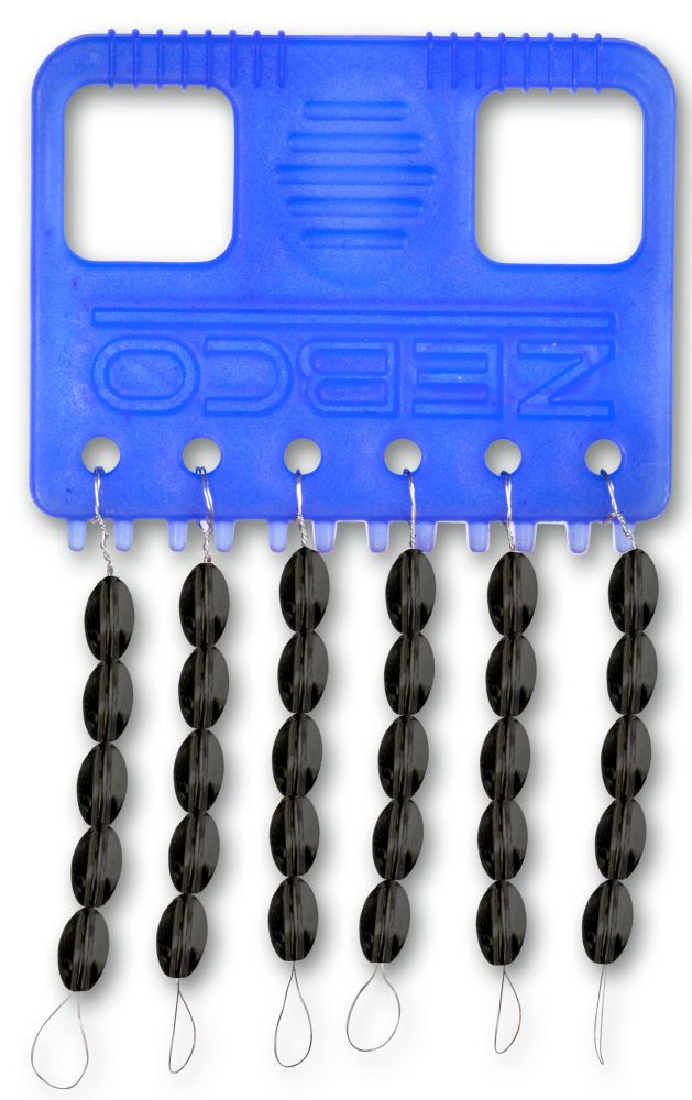Zebco Silikon-Stopper Oval Schwarz XL