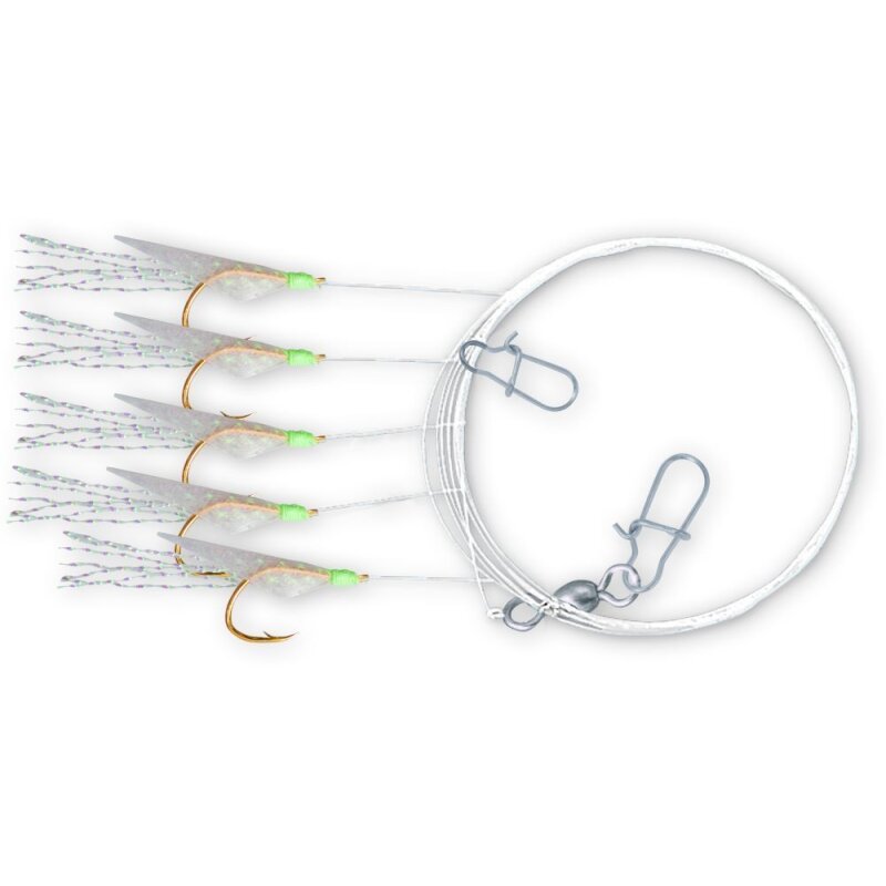 Zebco Holografix Rig Glow in the Dark 0,40 mm / # 8 / 2 Haken