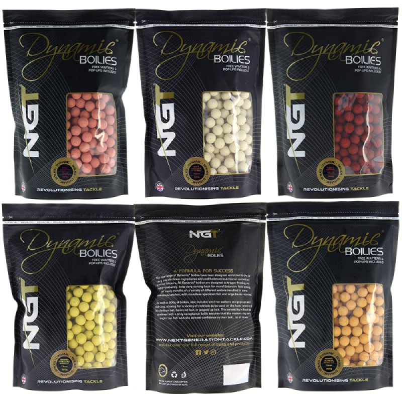 NGT Dynamic Boilies Washed out Krill; 15 mm; 900 gr.