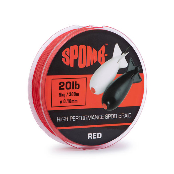 Spomb High Performance Spod Braid Red; 20lb; 300 m