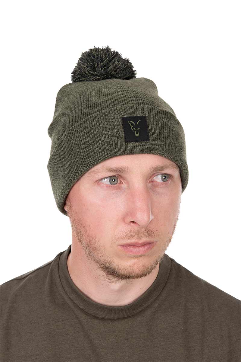 Kopie von Fox Collection Bobble Hat Black / Orange #1