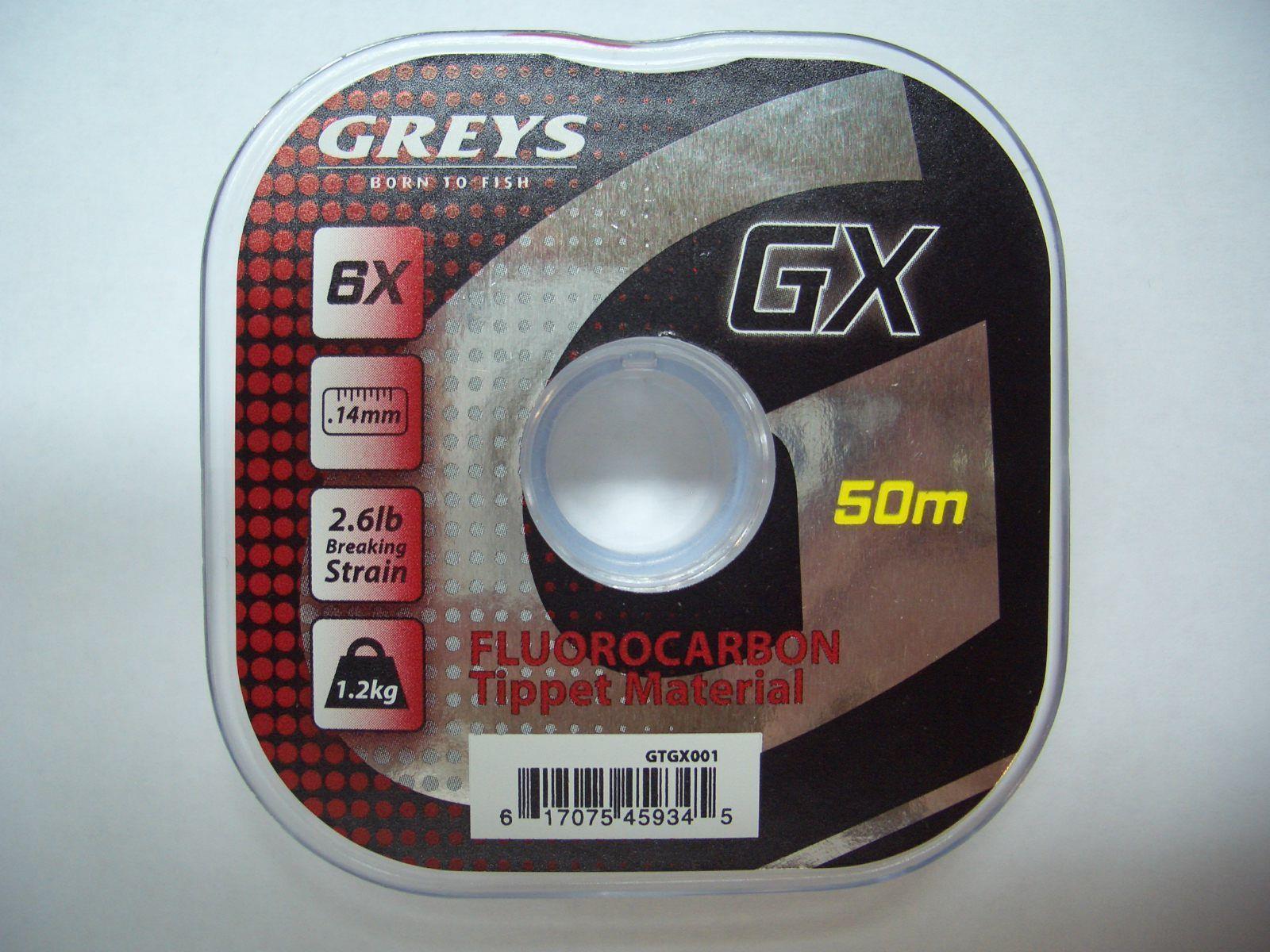 Greys GX Fluorocarbon; 50m; 0,14mm; 1,2kg