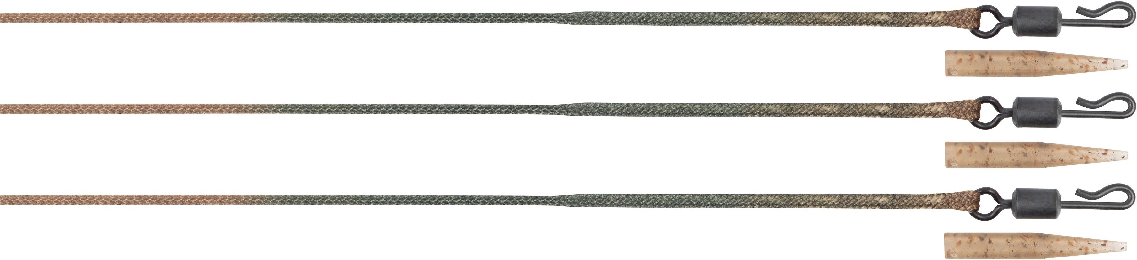 Fox Edges Naturals 50lb Leadcore Lead Clip Leaders 3pcs