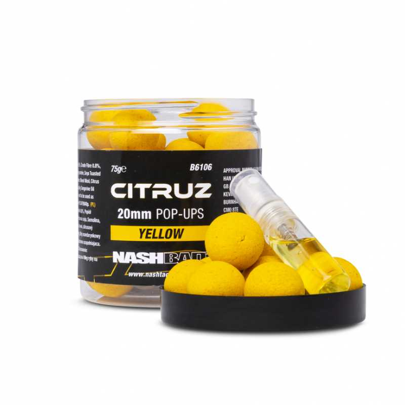 Nash Bait Citruz Pop Ups Yellow # 15 mm