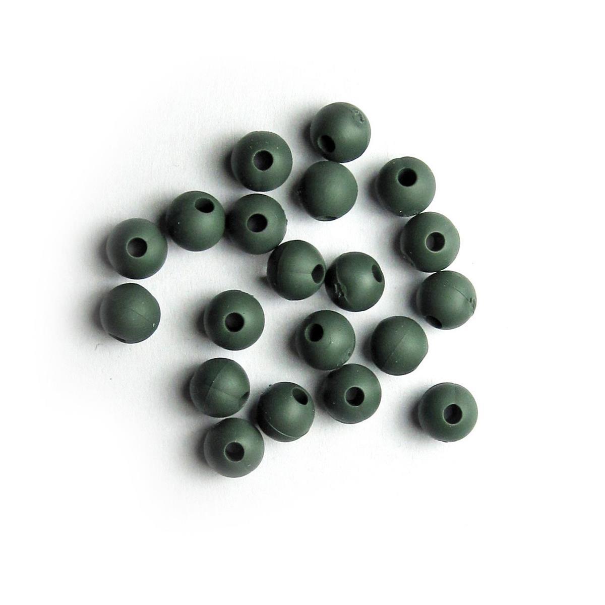 Gummiperlen grün 8mm 10 Stück