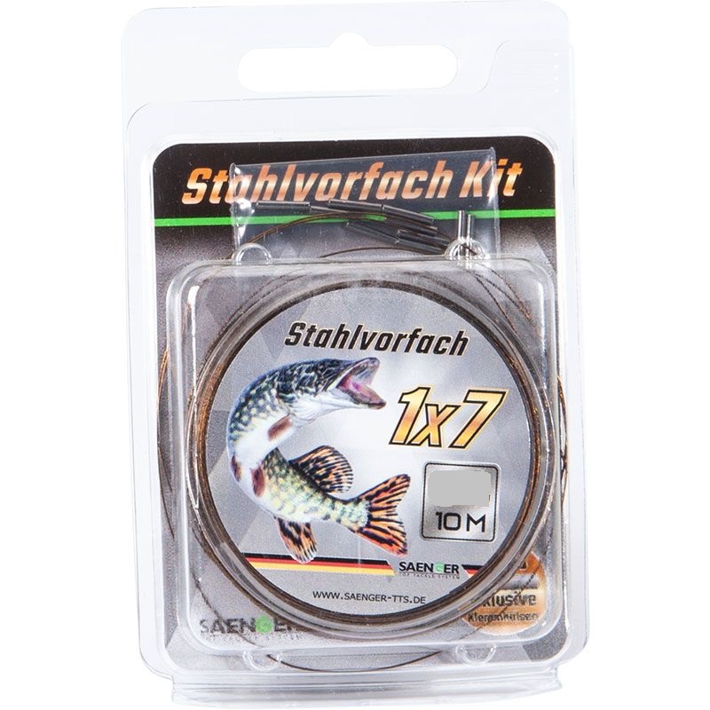 Sänger Stahlvorfach Kit 1 x 7; L: 10 m.; 12 Kg.