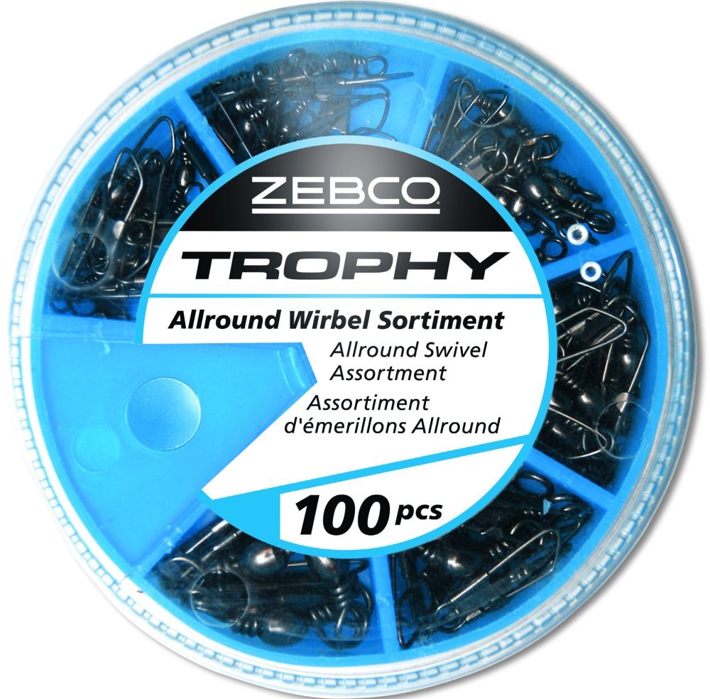 ZEBCO ALLROUND WIRBEL SORTIMENT 100STÜCK