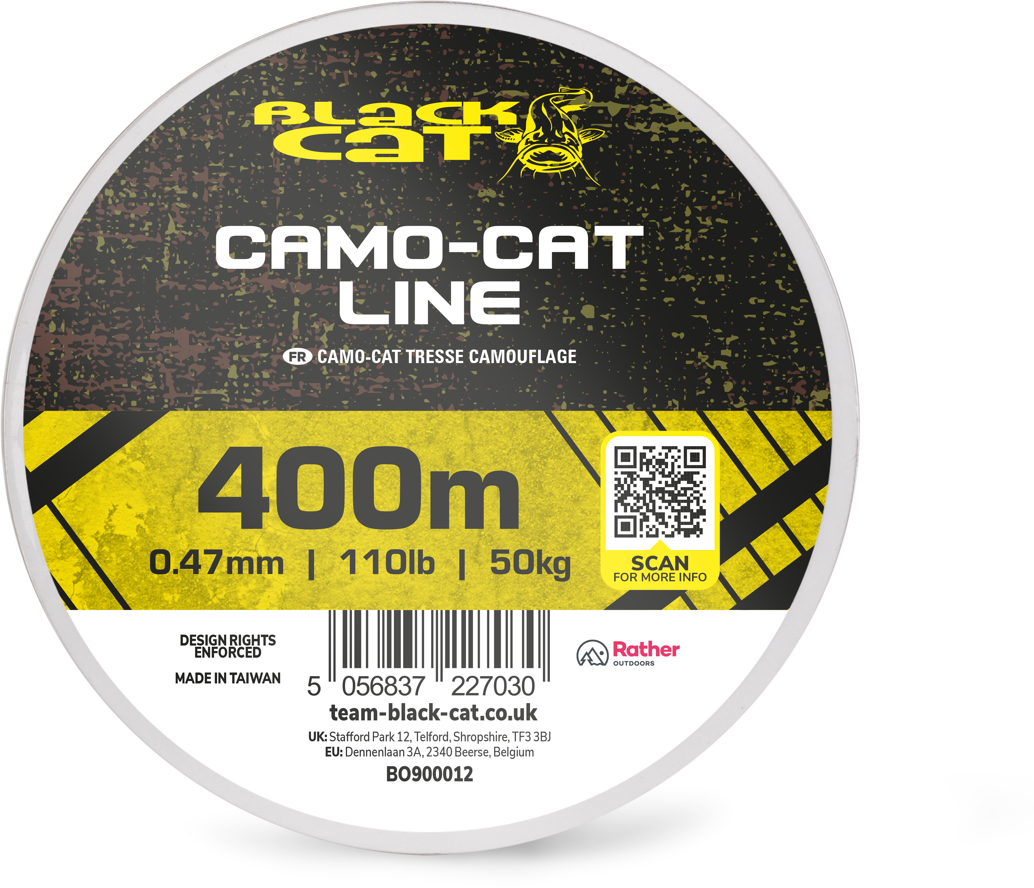Black Cat - Cat Line Gelb 400 m 0,65 mm / 80 kg