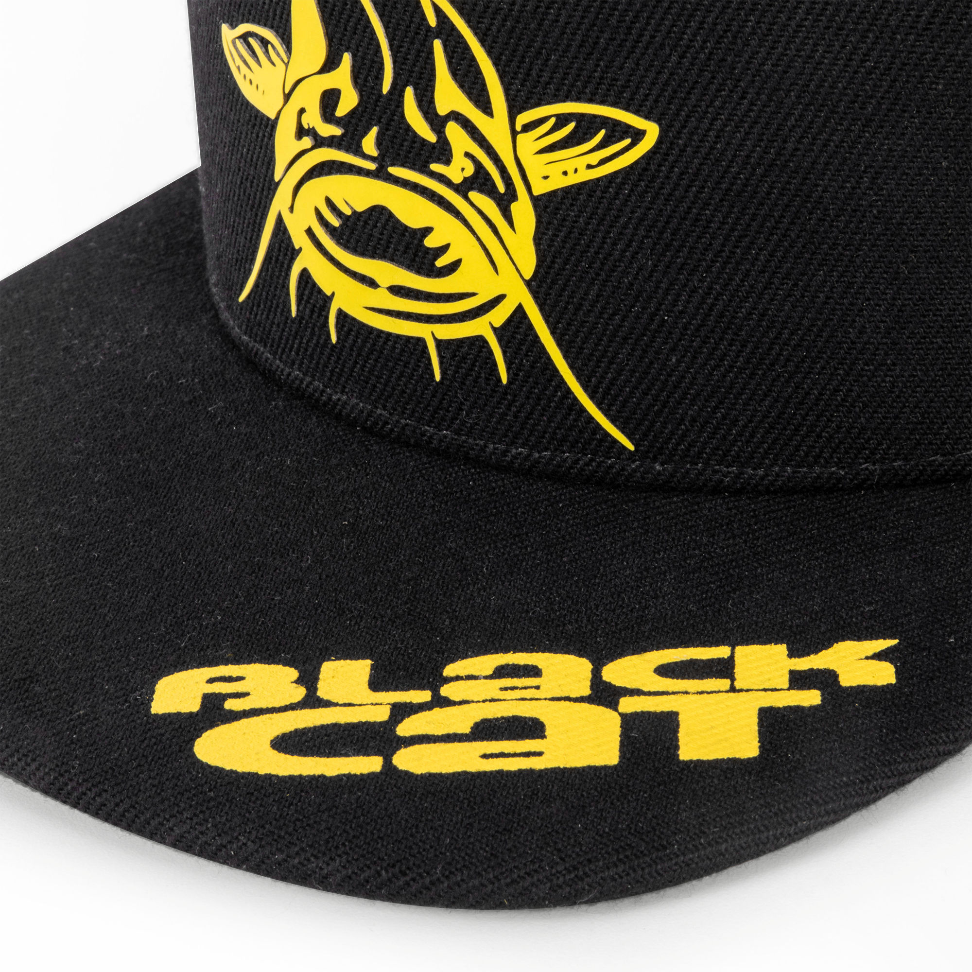 Black Cat Flat Peak Cap