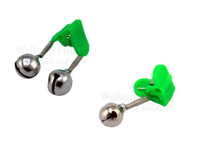 Jaxon Aalglocke Zweifach mit grüner Klemme; 2 Stück