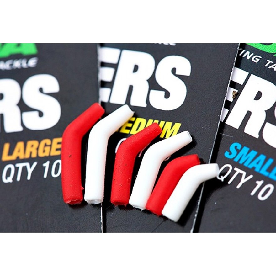 Korda Kickers Medium White & Red; 10 Stück