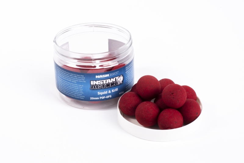 NashBait Instant Action Pop-Ups Squid and Krill; 15mm; 35g