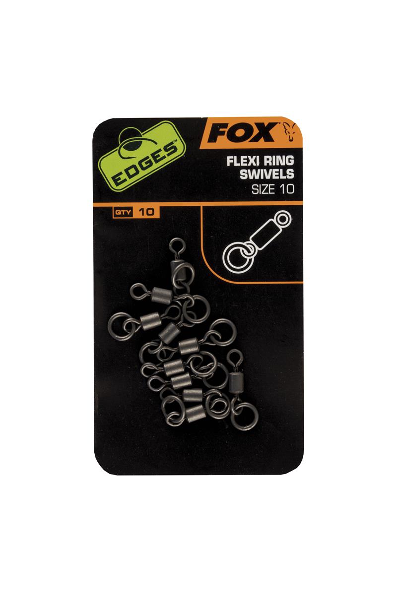 Fox EDGES™ Flexi Ring Swivel; Gr. 10; Qty. 10