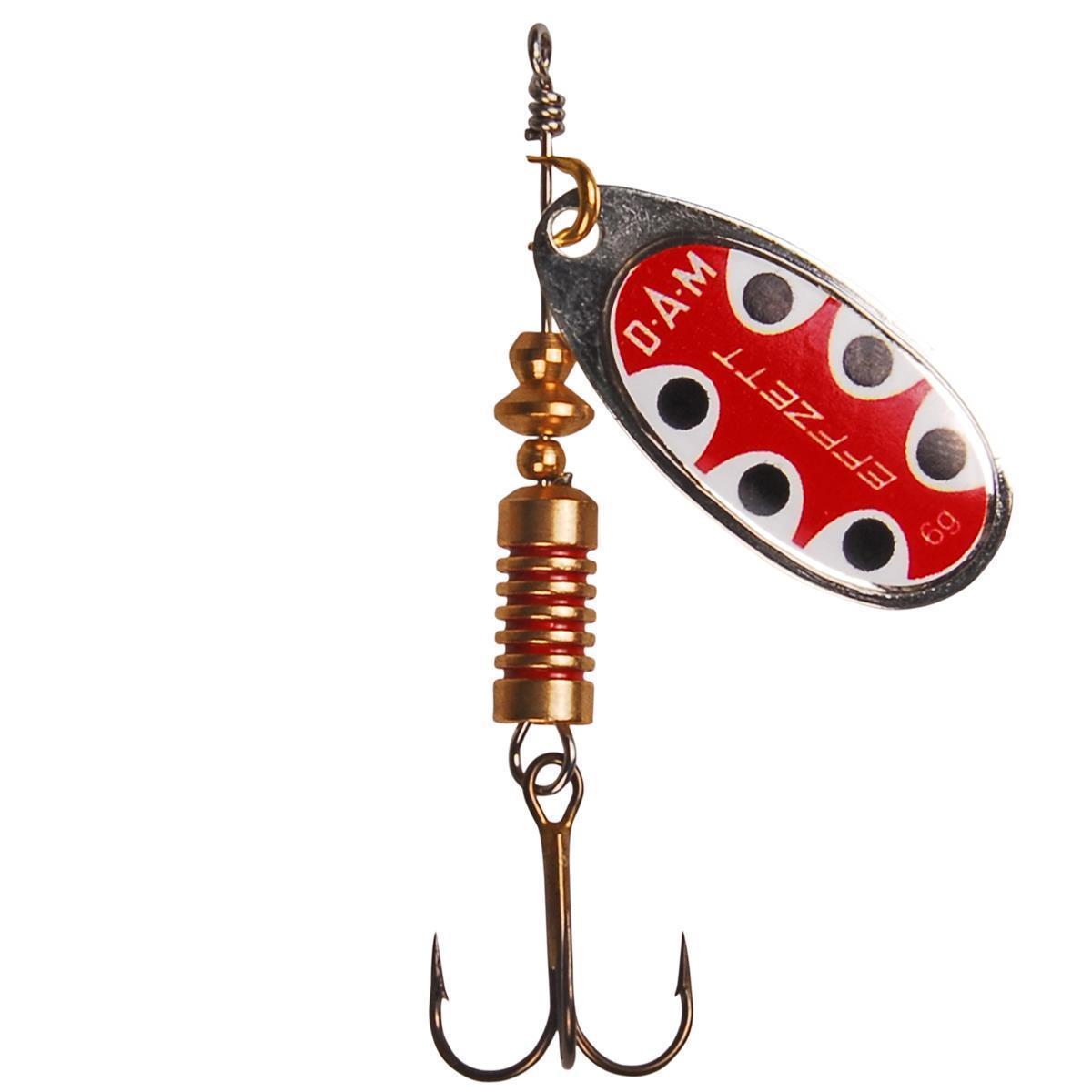 DAM Effzett Standart Spinner; Silver Black Dot; Gr. 1; 3 gr.
