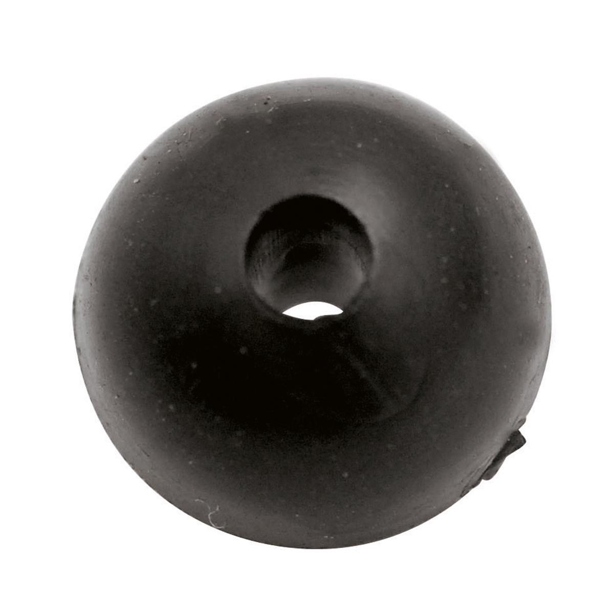 Black Cat Rubber Shock Beads; 10 mm; 10 Pcs.