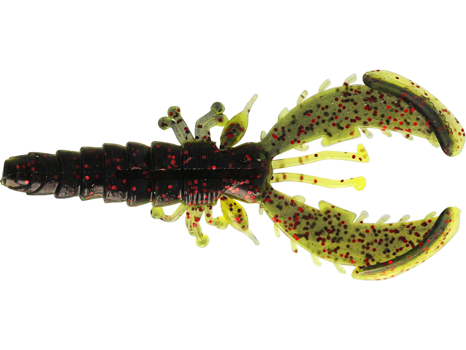 WESTIN CreCraw Slim Creaturebait 7,5 cm Black / Chartreuse