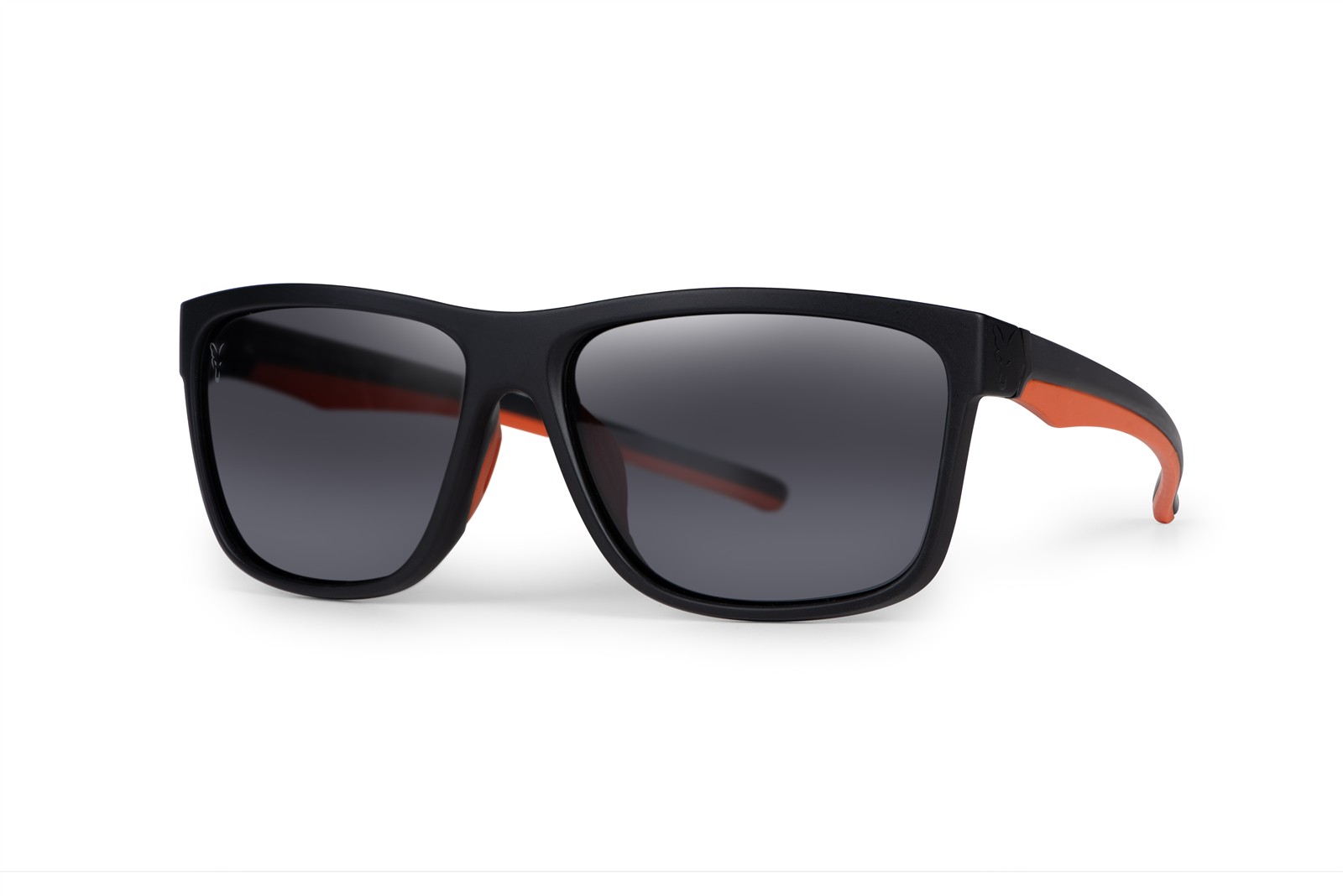 Fox Collection Black Orange Shades - Grey Lens