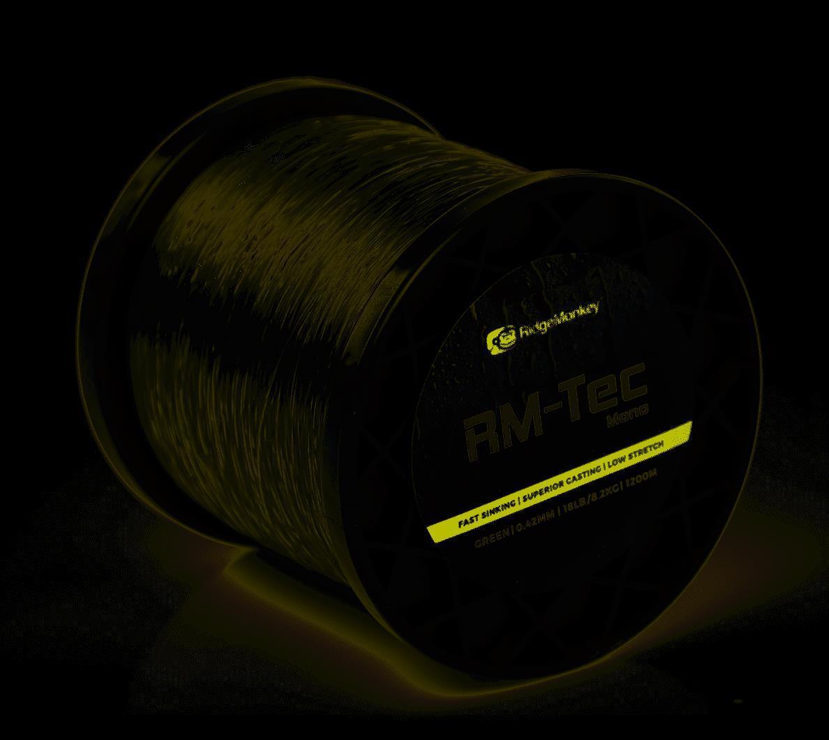 RidgeMonkey RM-Tec Mono Green; 0,38 mm; 6,8 kg 1200 m