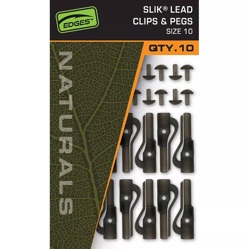 Fox Naturals Size SZ 10 Slik Lead Clip & Pegs